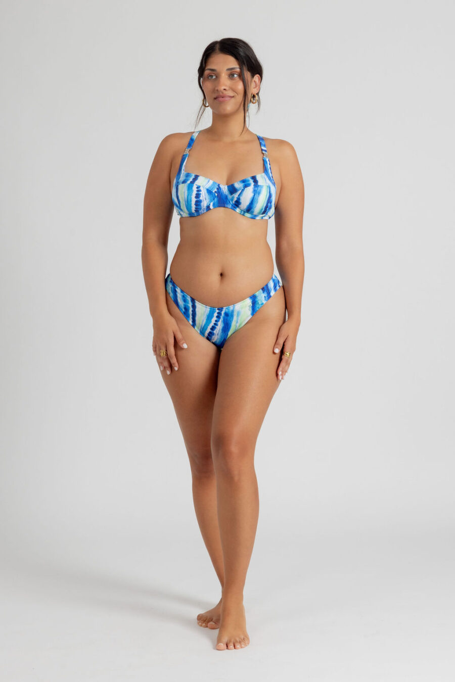 Bikini horizonte Ocean blue - Brasileña en V